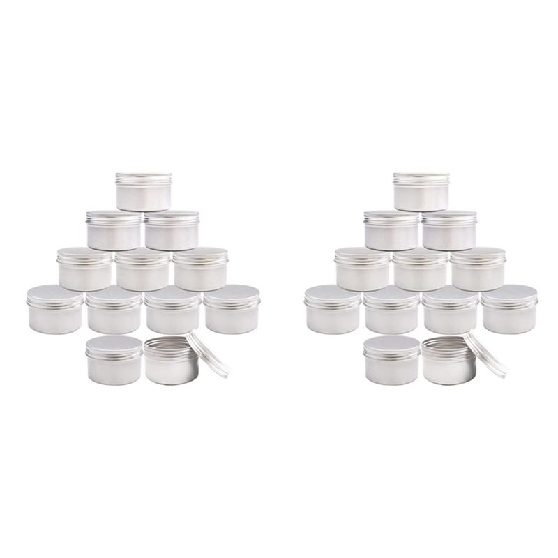 Metal Tin Lid 4Oz - ABJN-24 Buah Kaleng Lilin Logam 4Oz