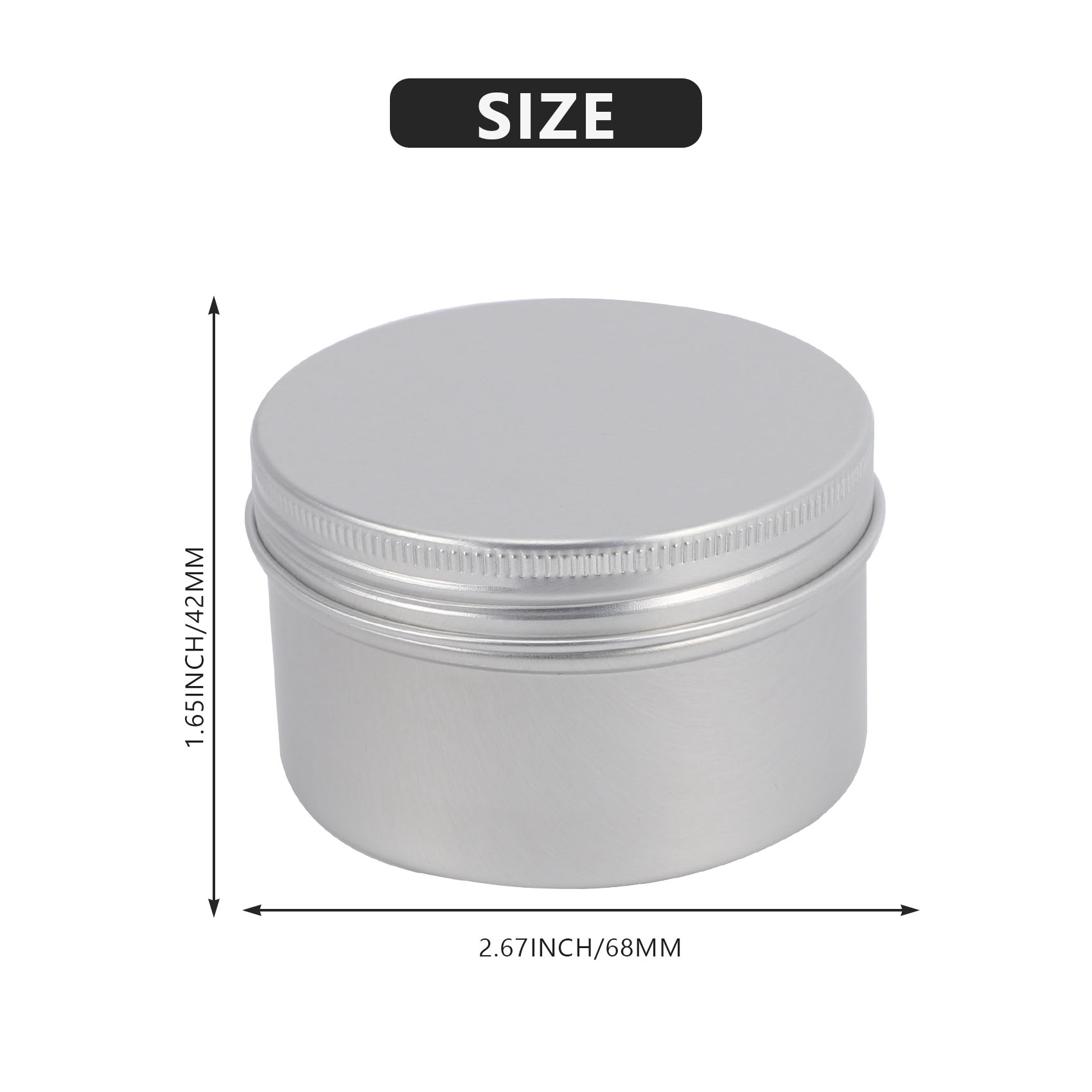 Metal Tin Lid 4Oz - BARU TERLARIS Tersedia-12Pcs Kaleng Lilin Logam