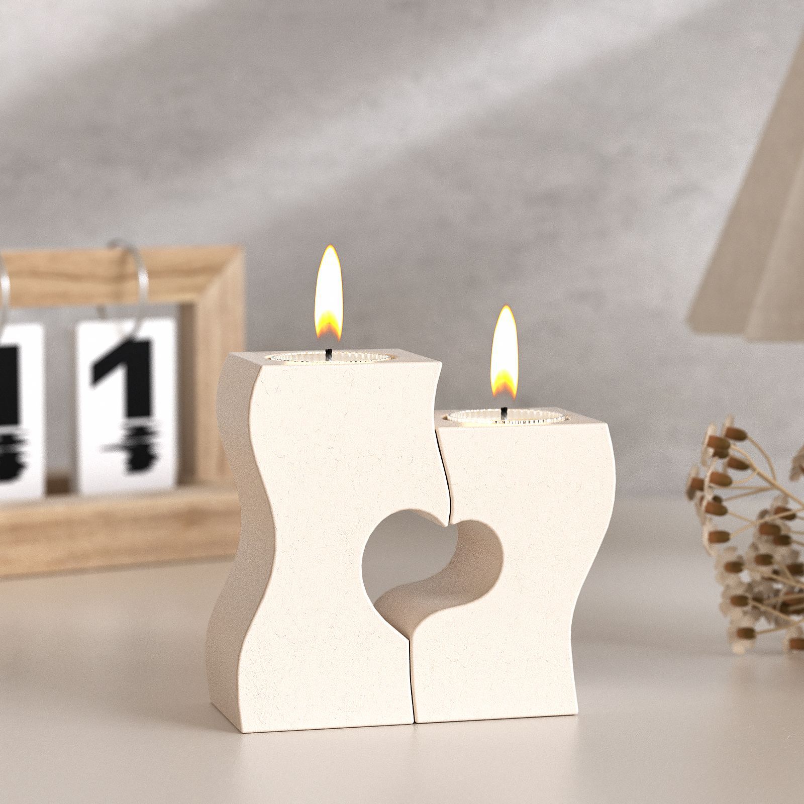 Candle Souvenir - S Cetakan Silikon Lilin Hati DIY