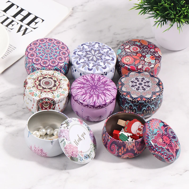 Candle Supplies Essential Oils - 1 buah 12 gaya kotak kaleng