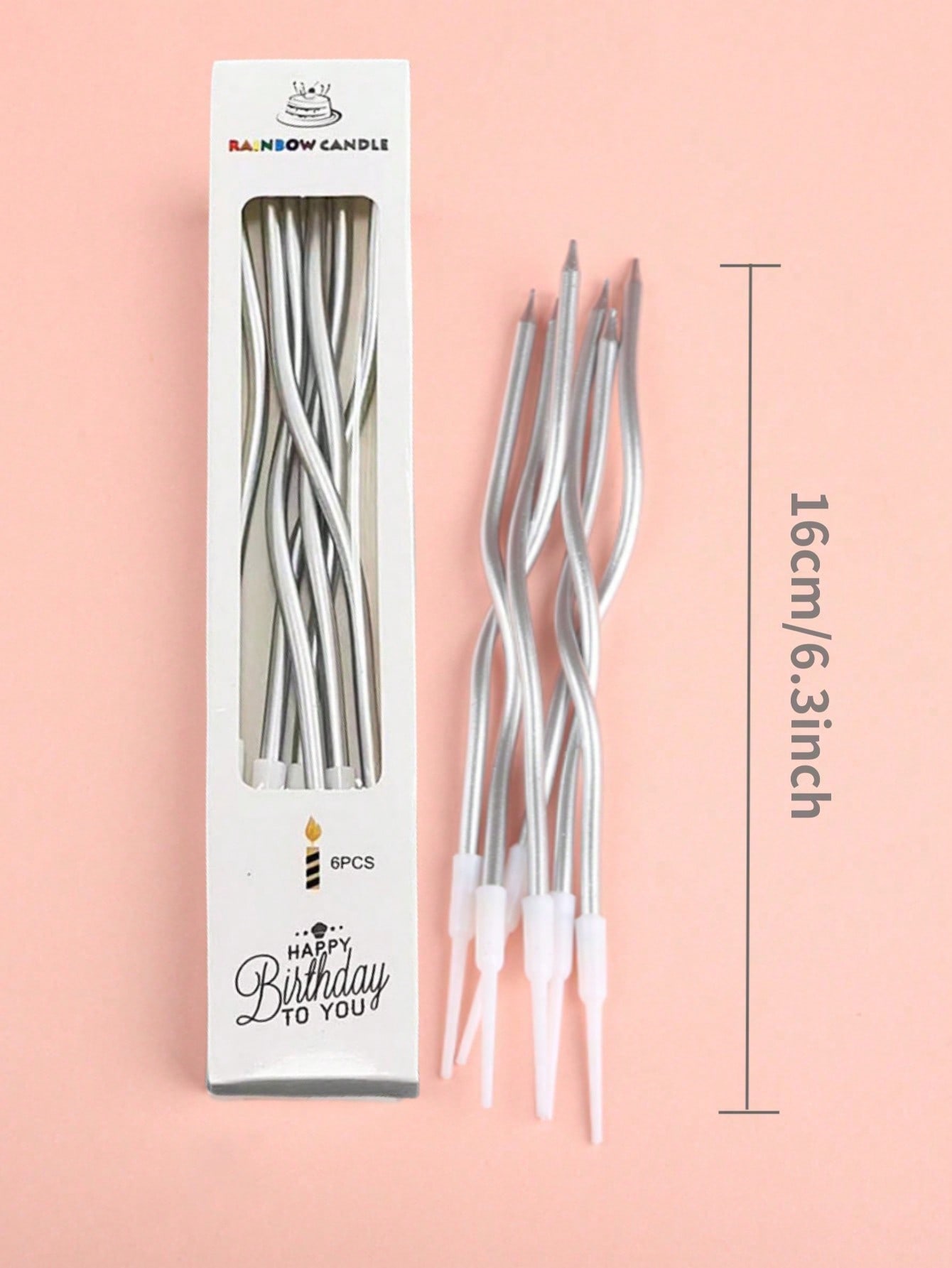 6pcs/Box Lilin Ulang Tahun Mel - Candle Supply ulasan dan harga