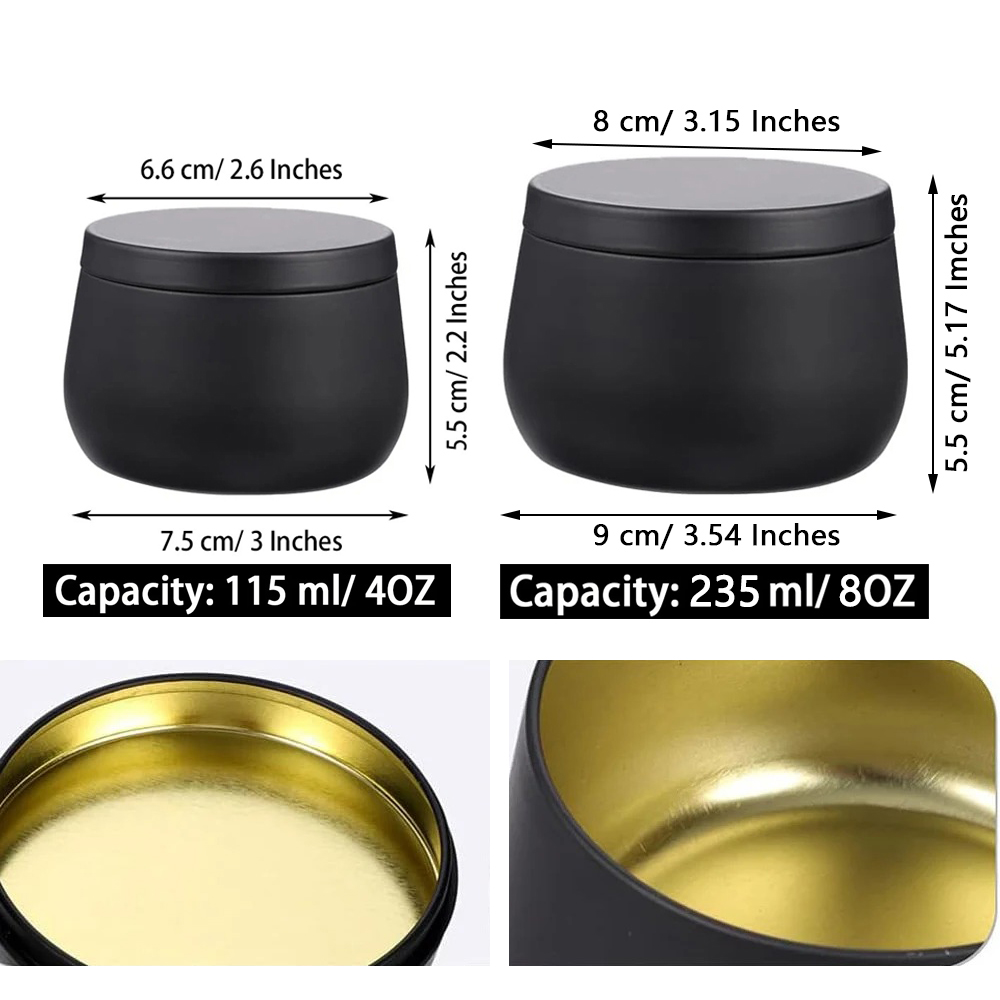 Kaleng Lilin Logam Kosong 4oz/ - Metal Tin Lid 4Oz ulasan dan harga