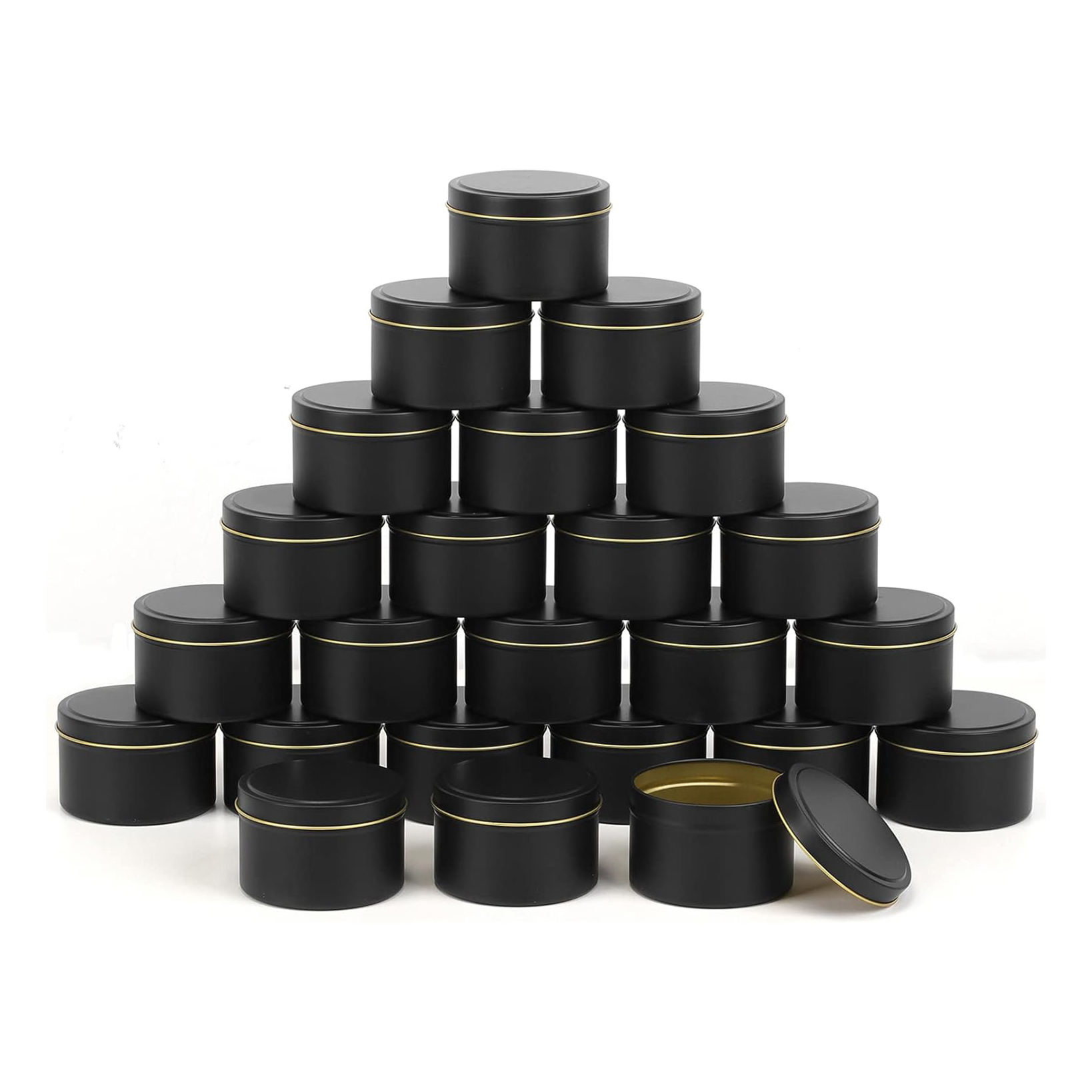 Kaleng lilin 4 OZ 24 buah tima - Metal Tin Lid 4Oz ulasan dan harga
