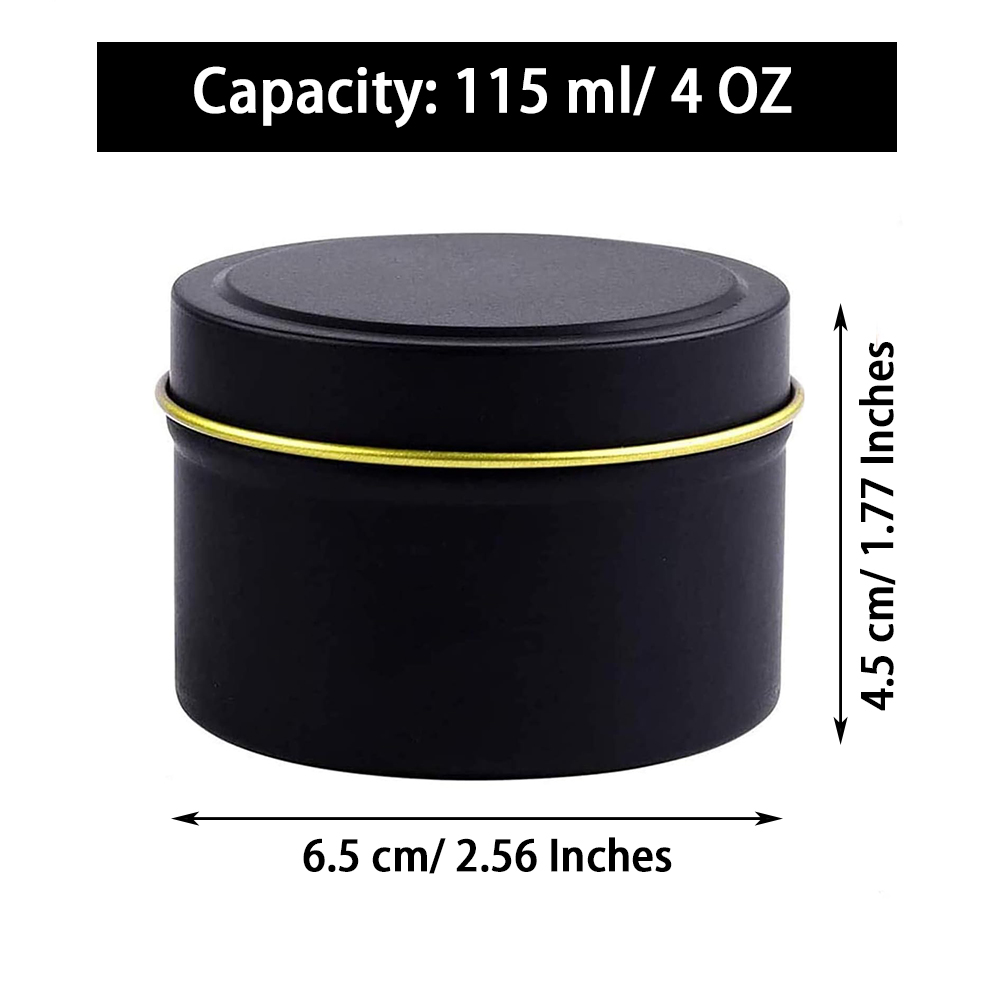 Kaleng lilin 4 OZ 24 buah tima - Metal Tin Lid 4Oz ulasan dan harga