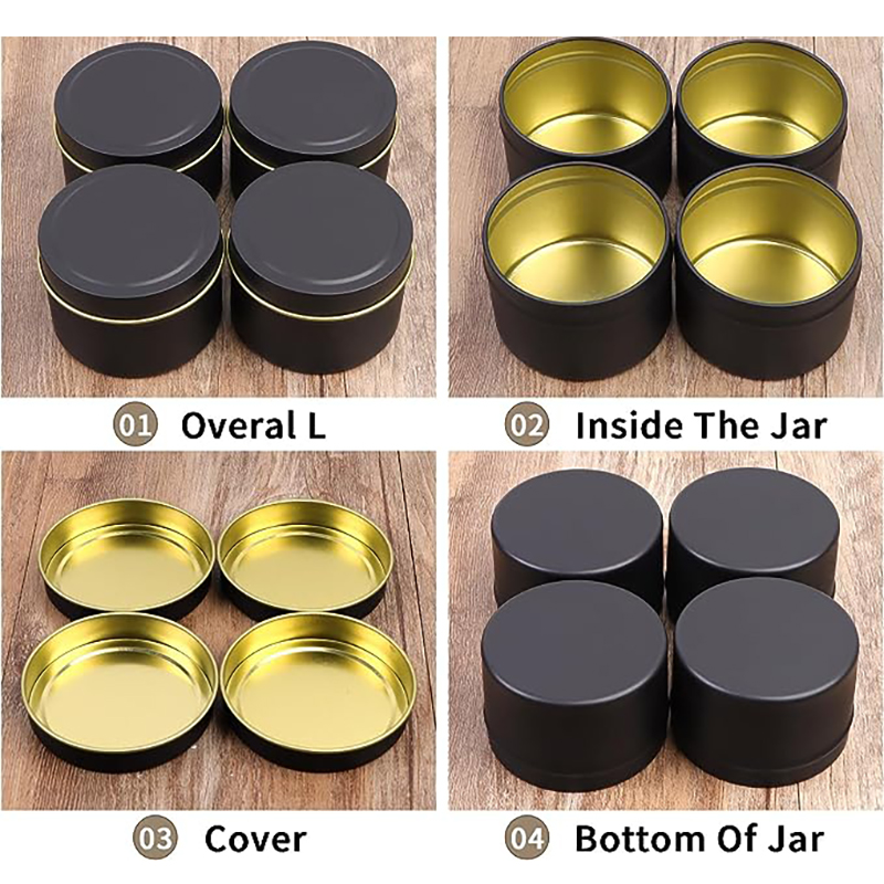 Kaleng lilin 4 OZ 24 buah tima - Metal Tin Lid 4Oz ulasan dan harga