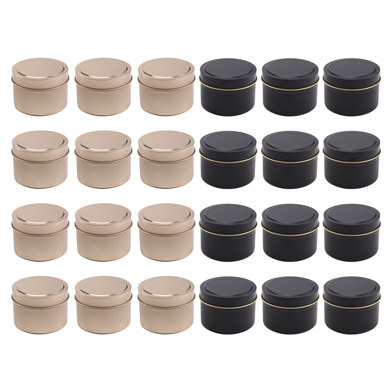 24 Kaleng Lilin dengan Tutup,  - Metal Tin Lid 4Oz ulasan dan harga