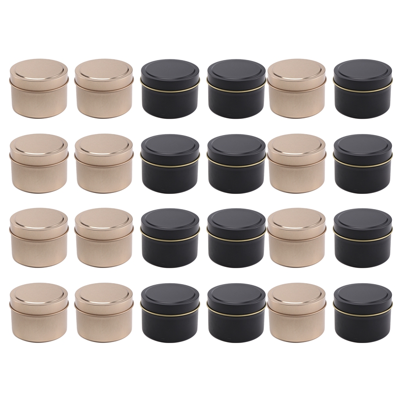 24 Kaleng Lilin dengan Tutup,  - Metal Tin Lid 4Oz ulasan dan harga