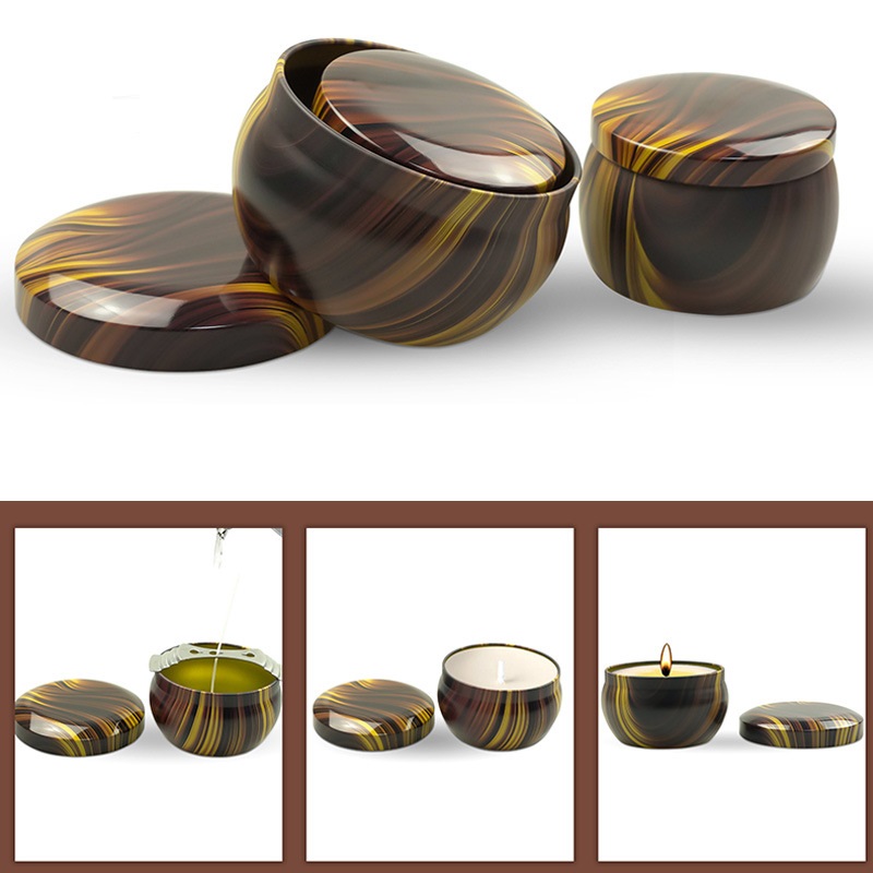 Kaleng lilin beraroma aluminiu - Metal Tin Lid 4Oz ulasan dan harga