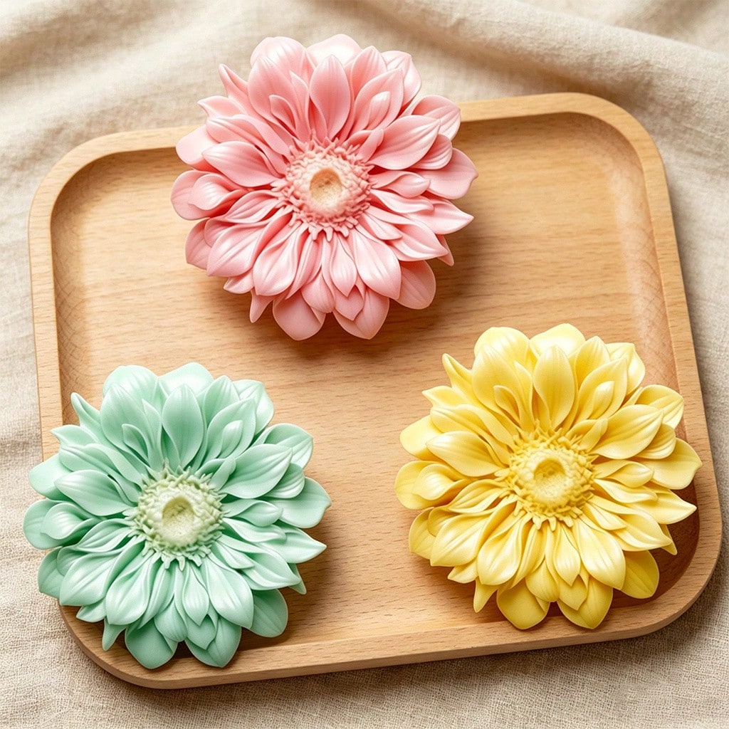 Cetakan Lilin Silikon Gerbera  - Candle Souvenir ulasan dan harga