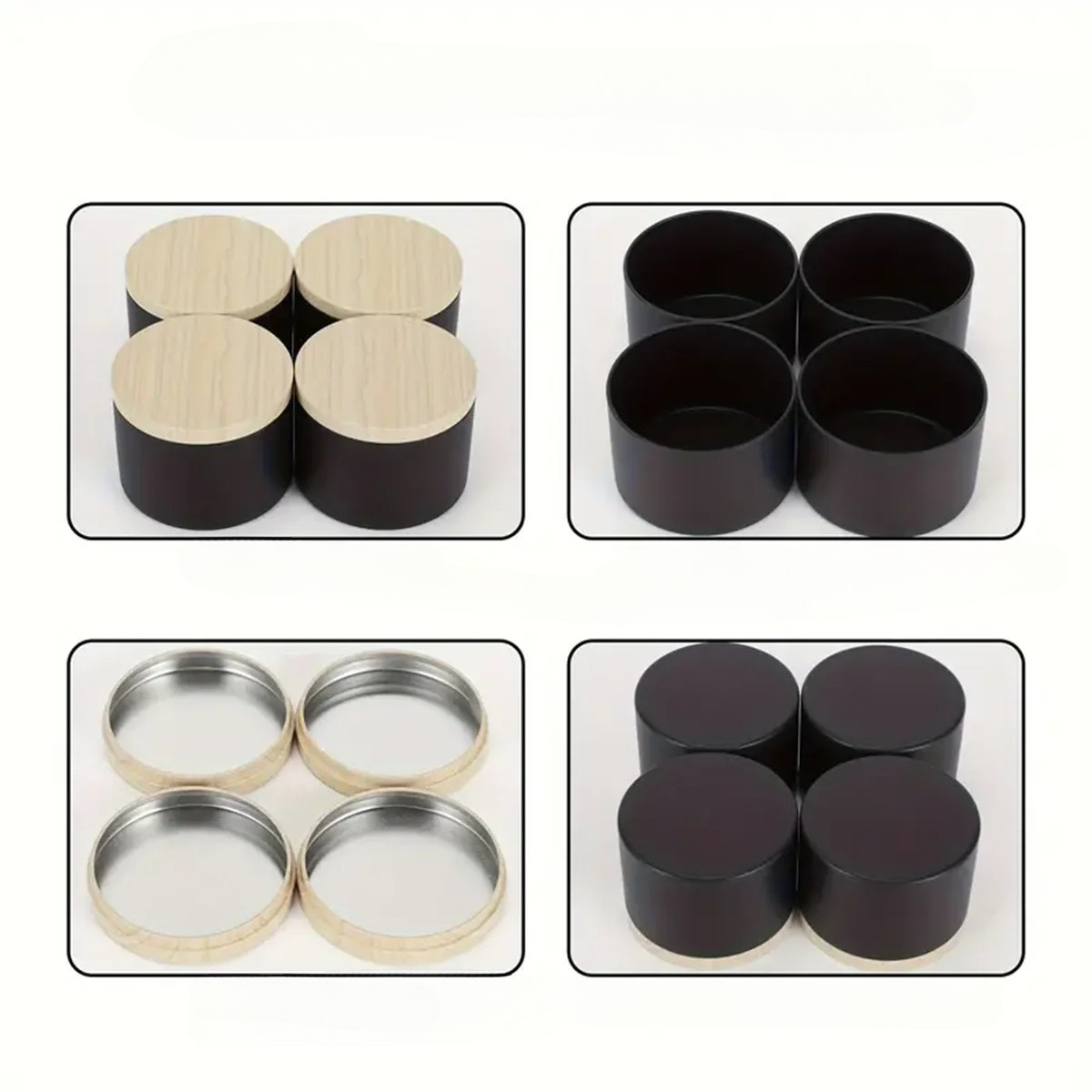 12 Buah Kaleng Logam Bulat 4Oz - Metal Tin Lid 4Oz ulasan dan harga