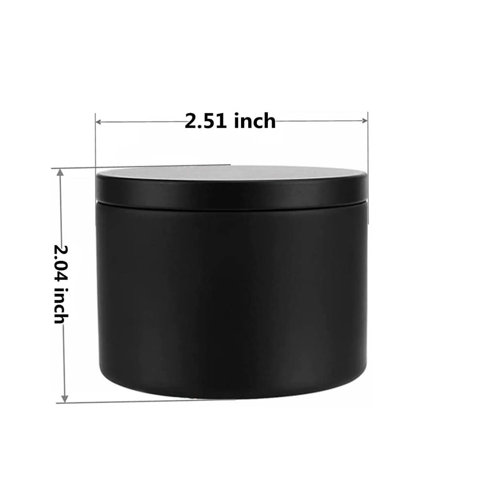 Kaleng lilin hitam 4Oz, stople - Metal Tin Lid 4Oz ulasan dan harga
