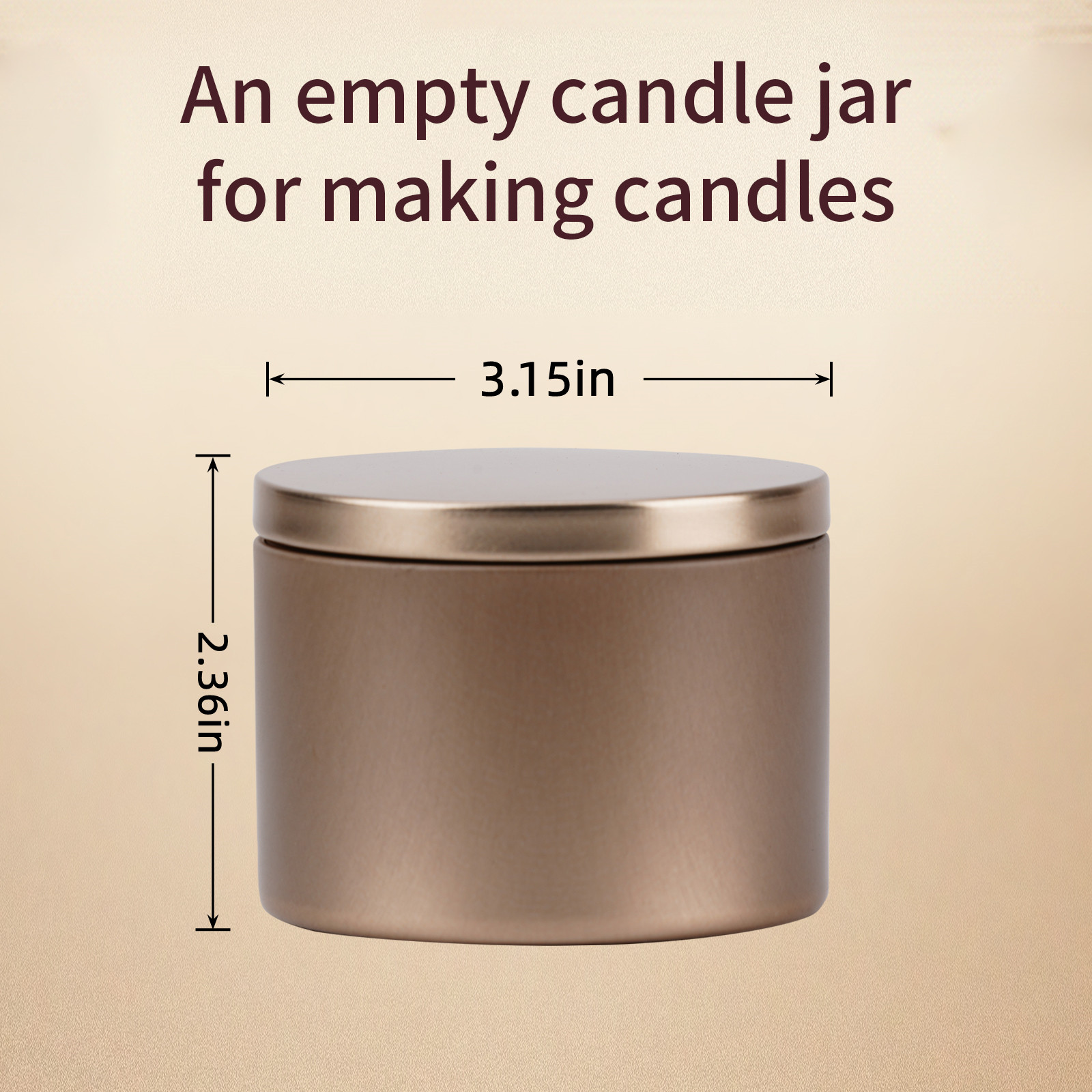 24-Pack Kaleng Lilin Logam 8oz - Metal Tin Lid 4Oz ulasan dan harga